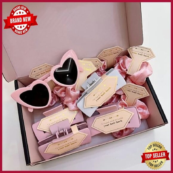 40pc Bridesmaid Hair Claws Scrunchies Sunglasses Wedding Party Favors